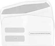 1099 NEC Tax Form Envelopes, Designed for Printed 1099 NEC 2022 Forms, Gum-Seal, Double-Window, Secu