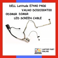 DELL Latitude E7440 P40G VAUA0 DC02C004T00 0D3M6R D3M6R LED SCREEN CABLE