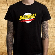 Bazinga Logo T-Shirt Casual Short Sleeve O-Neck Fash
