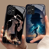 DK-78 Michael Jackson rock HD Glass Casing for VIVO Y22 Y35 Y75 Y28 Y22S V25 Y55 iQOO Z6