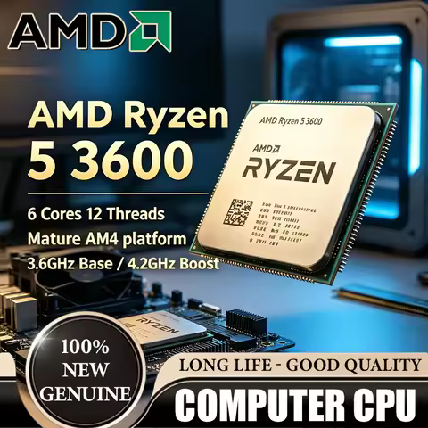 AMD Ryzen 5 3600 Tray Desktop CPU 100% Brand New Original Unlocked Overclockable 6 Core 12 Thread 3.