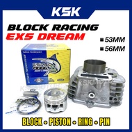 ESPADA RACING BLOCK EX5 DREAM WAVE100 53MM 56MM/BLOK RACING EX5 DREAM SPEC 53 56 BLOK W100
