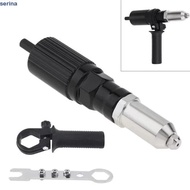 SERINA Rivet Tool Adapter, Power Drill Attachment 2.4-4.8 MM Electric Rivet Tool, Quick Connect 1/4 