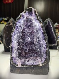 🔮超極品🔮天然烏拉圭小晶洞 桌面小紫晶洞/彩晶洞 烏拉圭紫彩晶洞 紫黃晶洞 水晶簇帶洞  （可放水晶手串消磁淨化）