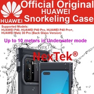 Original Huawei P40 Pro Case Snorkeling Case PMMA Stainless Steel Huawei Bluetooth Underwater Camera P40 Mate30 Pro P40 Pro plus diving Waterproof Cover