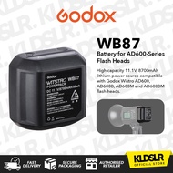 Godox WB87 Battery Pack 11.1V/8700mAh for AD600, AD600B, AD600BM, AD600M Studio Flashes