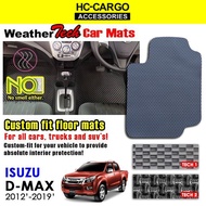 Emanon-J Weather Tech For Isuzu D-Mat 2012 - 2019  Car Carpet (3 Pcs)