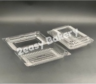 BENXON L02H Kuih Container with Lock (50pcs±) Disposable Plastic Clear Bakery Container/Bekas Kuih/2