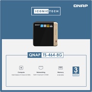 QNAP TS-464-8G 0TB ~ 120TB NAS Enclosure Kits