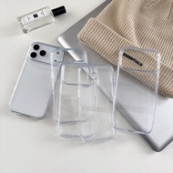 2 in 1 Acylic TPU Clear Phone Case For iphone 12 13 14 15 16 17
