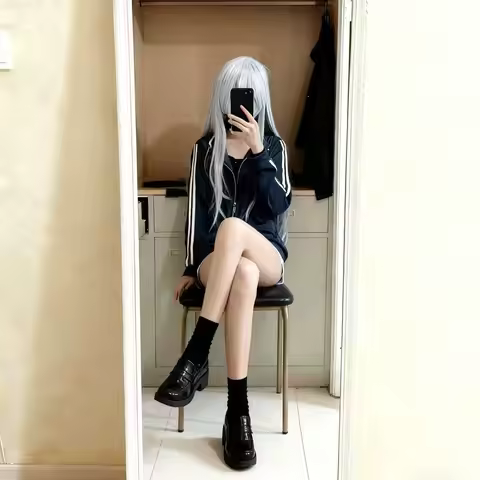 Versatile Kanade Yoisaki Cosplay Outfit - Patchwork Stand Collar Coat, Hoodie and Shorts Set for Dai