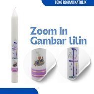 LILIN FIRST COMMUNION CANDLES CATHOLIC PRAYER CANDLE/S NEW WELCOME CANDLE/S