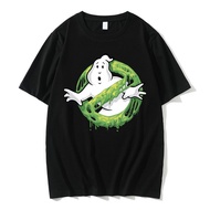 &Tu Ghost Hunters Busters Classic Slime Ghost Logo Graphic T-shirts Mens Cartoon Manga T Shirt Men F