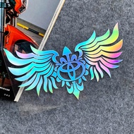 Toyota Wings Laser Sticker Car Engine Cover Bumper Windshield Emblem Stickers For Vios Hilux Supra Alphard Hiace Fortuner Camry Voxy Harrier CHR Wish zne10 AE86 Estima ATF Seg Unser Yaris Dyna Clip Revo Vellfire Caldina Liteace Vigo Rogue Vellfire anh20 P