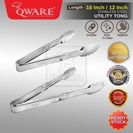 QWARE Stainless Steel Utility Tong (10/12 inch)