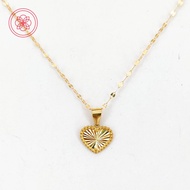 COD PAWNABLE 18k Legit Original Pure Saudi Gold Designer Inspired Heart Necklace