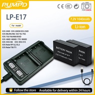 PUMPD LP-E17 camera battery suitable for Canon R50 R10 R8 200D MarkII 77 camera