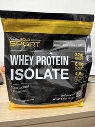 California Gold Nutrition 分離乳清蛋白，原味，5磅