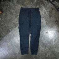 SPAO CARGO JOGGER PANTS BLACK