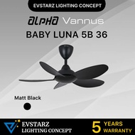 ALPHA VANNUS LUNA 60/56/46/40/36 inches DC Motor Ceiling Fan with Remote Control