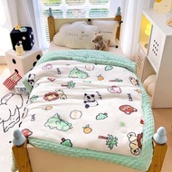 全城熱賣 - A類針織棉豆豆絨兒童被子嬰兒棉被寶寶春秋冬被幼稚園午睡小蓋毯動物王國100x120cm春秋被1.5斤