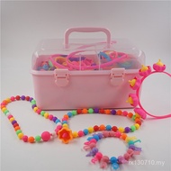 Toy Girl Handmade Children diy Making Necklace Baby Bracelet Wearing Beads Puzzle New Material Beade