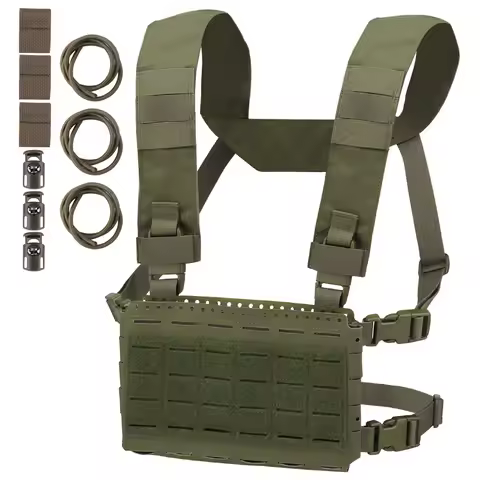 MOLLE MK5 Chest Rig Mag Pouch Fight Chassis Placard Hook Loop Tactical Plate Carrier Vest Equipment