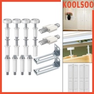 [Koolsoo] 16x Bifold Door Hardware Bifold Door Hardware Repair Replacement Parts, Bifold Door Bottom Closet Door Repair