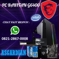 PC RAKITAN INTEL G6400 RAM 4GB + SSD 120GB REQUEST