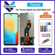 [QS] Original LCD Screen For Tecno Spark Go 2022/2023/2024 BG6/Spark 6 Air/10 Pro/10C With Remover T