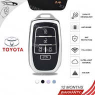 XINFAN 5/6 Buttons TPU Remote Car Key Case Cover for Toyota Alphard PREVIA Voxy Noah Esquire Vellfire Harrier NOAH Previa 30 Series Shell Holder Bag Accessories