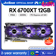 [QIBM] Jieshuo Amd Rx 6700xt 12Gb เกมกราฟิกส์คาร์เตอคอมพิวเตอร์เดสก์ท็อปวิดีโอ Büro Kas Rvn Cfx ฯลฯ 