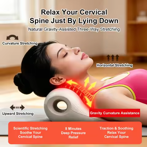 Cervical Corrector Traction Pillow Neck Massager Ergonomic Neck Shape Cervical Collar Shoulder Suppo