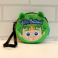 大允絨毛大頭手拿包 winbrothers coin wallet doll (B-win)