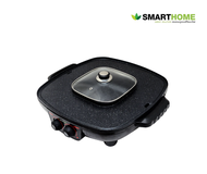 เตาปิ้งย่างอเนกประสงค์พร้อมหม้อสุกี้ รุ่น SM-EG1802 SMARTHOME