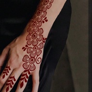 P8UD henna tattoo Sticker Red Flower Totem Back Waterproof Female tattoo Sticker henna tattoo