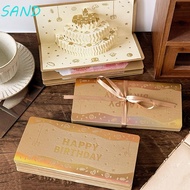SAND Lucky Money Envelope, Traditional HongBao 3D Birthday Red Envelope, Greeting Card Best Wishes D