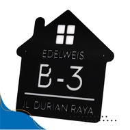 HOUSE NUMBER PLATE WALL DECORATION - HOUSE NUMBER BLOCK DECORATION - HOUSE NUMBER BOARD