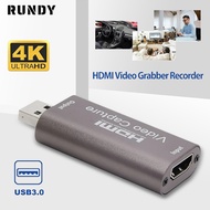Rundy Video Capture HDMI USB Card Support for PS4 Game Camera Recording Full HD 1080P Live Streaming