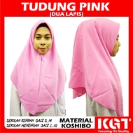 TUDUNG SEKOLAH PINK PPIM KOKURIKULUM PERSATUAN PUTERI ISLAM MALAYSIA KAIN LICIN KOSHIBO