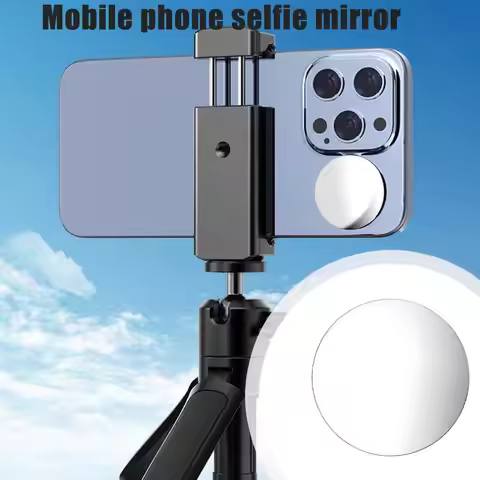 1pc VIOG Selfie Mirror Ultra Light Rear Camera Selfies Group Photos On The Go Touch Ups Sticky Rear 