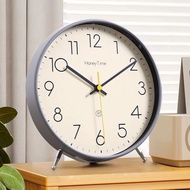 Table clock pendulum table clock Household alarm clock living room silent table clock Simple clock p
