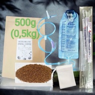 1 Medical/GREETMED bag (1200ml) + 15 filter bags + 10 plastic infusion lines fr12_500mm+500G ENEMA D