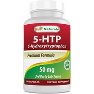 Best Naturals 5-HTP 50 mg 120 Capsules, 5 HTP Capsules Supports Relaxation & restful