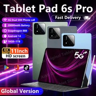 2025 Original 2k HD Screen Pad 6s Pro tablet Global version Tablet Android  Snapdragon 888 16GB Ram 