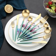 European Style ins Stainless Steel 304 Household Steak Tableware Set Western Food Knife Fork Spoon F