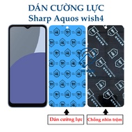 Sharp Aquos wish4 nano flexible tempered film (Aquos wish 4) transparent and anti-peeping