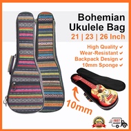 Bag Ukulele (UB-04) 10mm Sponge for Ukulele 21 23 26 Inch  Concert Tenor Beg Ukelele Case 烏克麗麗背包 Ori