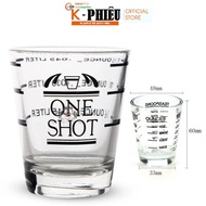 Espresso glass – 60 ml 2 shot espresso glass with graduation KP-IM021