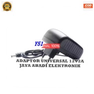 Y51 adaptor power colokan listrik multi fungsi Compatibel 5.5mm 2.1 mm Adaptor Multifungsi DC 12V 2